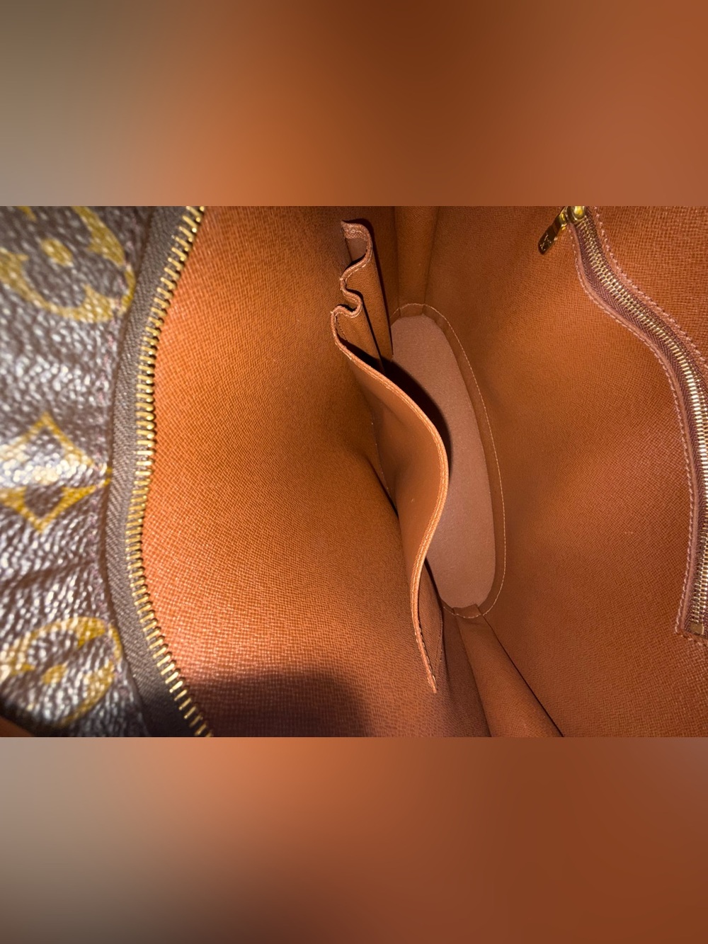 Louis Vuitton Monogram Babylone Canvas Leather Bag Tote in Brown and Tan VI0995 - Picture 10 of 12